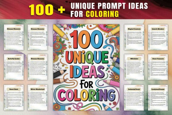 100 Unique Prompt Ideas for Coloring