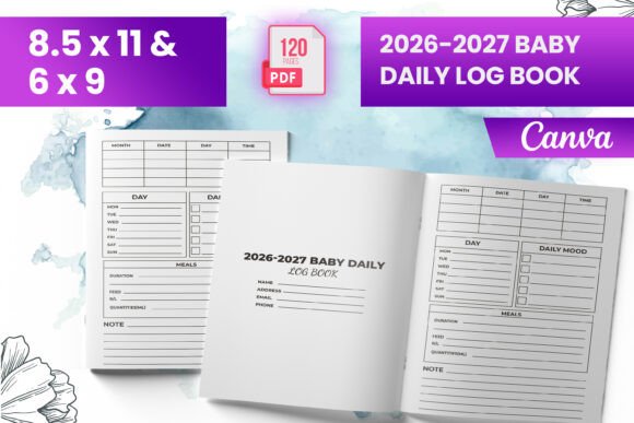 2026-2027 Baby Daily Log Book KDP