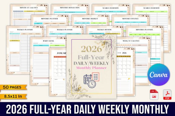 2026 Full-Year Daily Weekly Monthly Plan