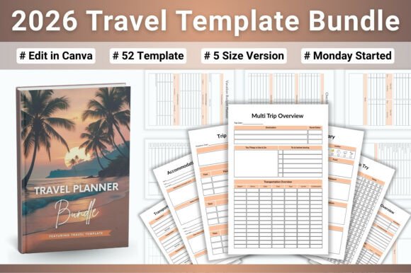 ✈️ 2026 Travel Template Bundle: Your Quiet Co-Pilot for Every Journey Ahead