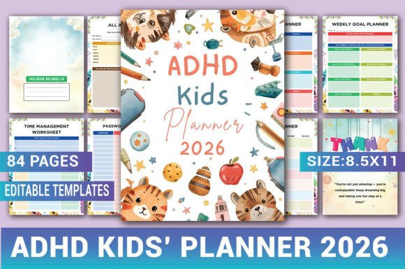 ADHD Kids’ Planner 2026: A Practical Tool for Consistent Structure in Daily Life