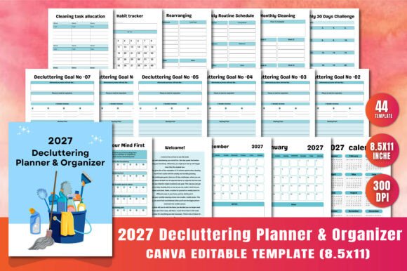 Decluttering Planner Organizer 2027