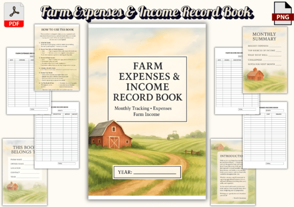 Farm Expenses Income Record Book