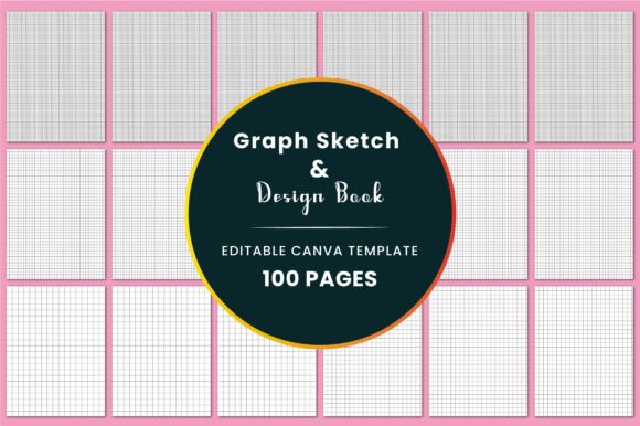 Graph Sketch Design Book Canva KDP