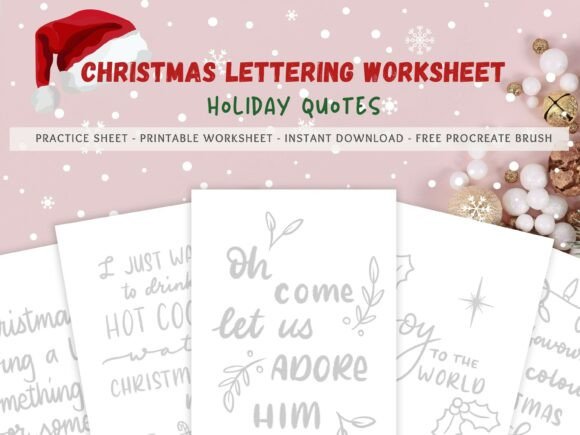 Master Christmas Lettering with Procreate: Your Complete Digital & Printable Practice Guide