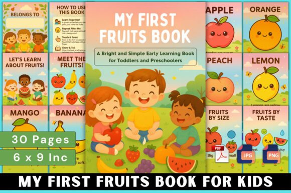 My First Fruits Book for Kids: A Thoughtful Tool for Early Cognitive and Linguistic Development