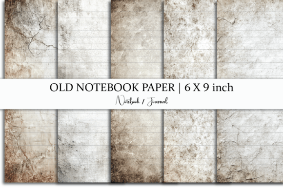 Old Grunge Paper with Lines Notebook: A Timeless Digital Resource for Creatives, Educators & Journalers